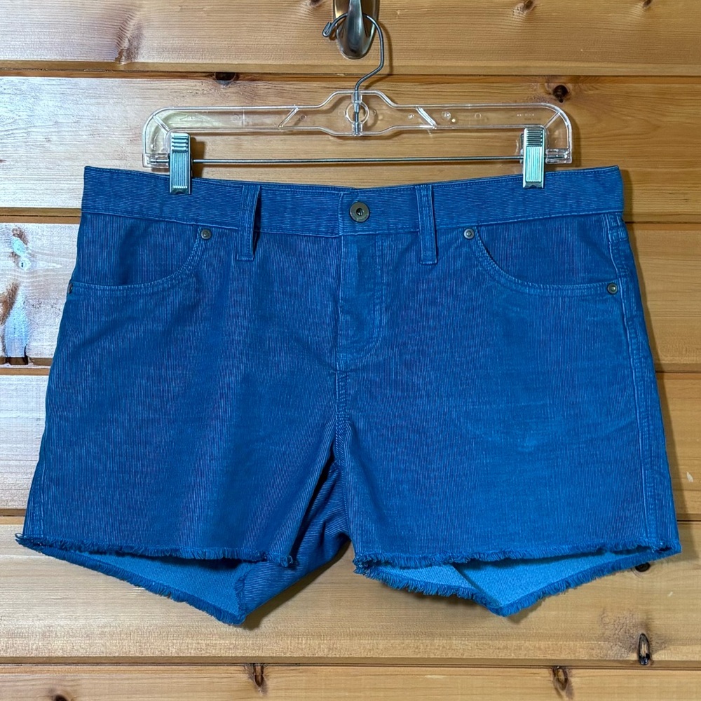 Title Nine Carve Cutoff Blue Corduroy Shorts 8